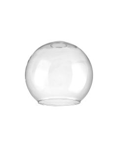 Zenth 20x18cm Open Mouth Round Clear Globe Glass (U), Shade