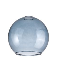 Zenth 25x22.5cm Open Mouth Round Blue Globe Glass (U), Shade