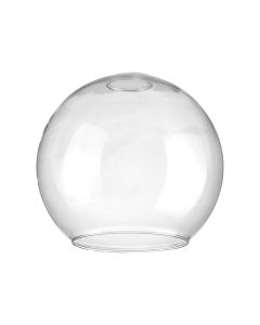 Zenth 25x22.5cm Open Mouth Round Clear Globe Glass (U), Shade
