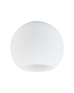 Zenth 25x22.5cm Open Mouth Round Opal Globe Glass (U), Shade