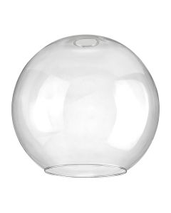 Zenth 30x28cm Open Mouth Round Clear Globe Glass (U), Shade