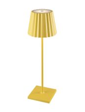 K2 Rechargeable Battery Operated Table Lamp , 2.2W LED, 3000K, 188lm, IP54, USB Charging Cable Included, Yellow, 3yrs Warranty