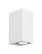 Kandanchu Square Wall Lamp, 2 x GU10, IP54, Sand White, 2yrs Warranty