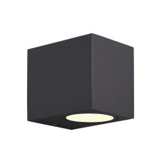 Kandanchu Square Wall Lamp, 1 x GU10, IP54, Anthracite, 2yrs Warranty