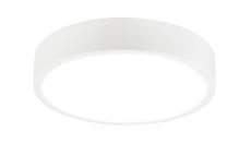 Saona 30cm Round LED Surface Flush Fitting,30W,4000K,2700lm,Matt White/Frosted Acrylic,3yrs Warranty