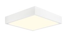 Saona 30cm Square LED Surface Flush Fitting,30W,3000K,2550lm,Matt White/Frosted Acrylic,3yrs Warranty