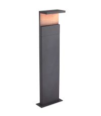 Ruka Floor Lamp Large, 13W LED, 3000K, 850lm, IP54, Anthracite/Walnut, 3yrs Warranty