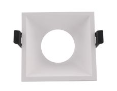 Lamborjini Funnel 45°, 85mm Cut Out, Spotlight Square, 1 x GU10 (Max 12W), White, Lampholder Included