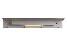 Fuerteventura 60cm Linear Wall Lamp Coat Rack, 9W LED, 3000K, 600lm, Matt White, 3yrs Warranty