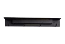 Fuerteventura 60cm Linear Wall Lamp Coat Rack, 9W LED, 3000K, 600lm, Matt Black, 3yrs Warranty