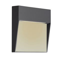 Baker Wall Lamp Small Square, 3W LED, 3000K, 150lm, IP54, Anthracite, 3yrs Warranty