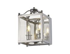 Aston Wall Light 2 Light E14 Polished Chrome/Glass