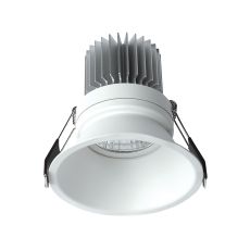 Formentera Recessed Downlight 10.8cm Round 12W COB LED 3000K, 1020lm, Matt White, Driver Included, 3yrs Warranty