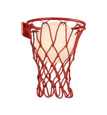 Basketball Wall Lamp, 1 x E27, Matt Red