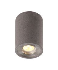 Biancheria Round Spotlight, 1 x GU10 (Max 12W), IP65, Grey Concrete, 2yrs Warranty