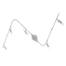 Diama Flexi Linear G9 5 Light G9 Nickel/Polished Chrome/Opal Glass