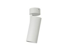 Eos A 10 Triac Dimmable, Tridonic 10W 632lm 2700K 24°, White & White, Surface LED Spotlight, Push Fit Fast Connector, IP20, 5yrs Warranty