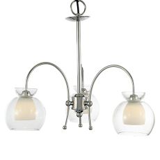 Malvina Pendant/Semi Flush 3 Light G9 Polished Chrome/Clear Glass