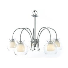 Malvina Pendant/Semi Flush 5 Light G9 Polished Chrome/Clear Glass