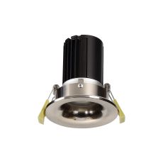 Bruve 10 Powered by Tridonic 10W 688lm 2700K 12°, Satin Nickel IP65 Fixed Recessed round Downlight, NO DRIVER REQUIRED, 5yrs Warranty
