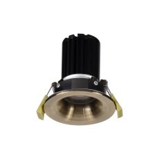 Bruve 10 Powered by Tridonic 10W 631lm 2700K 36°, Antique Brass IP65 Fixed Recessed round Downlight, NO DRIVER REQUIRED, 5yrs Warranty