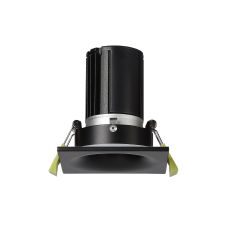 Bruve 10 Powered by Tridonic 10W 631lm 2700K 36°, Matt Black IP65 Fixed Recessed Square Downlight, NO DRIVER REQUIRED, 5yrs Warranty