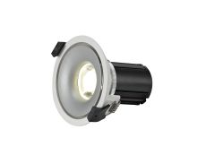 Bolor 10 Powered by Tridonic 10W 688lm 2700K 12°, White/Silver IP20 Fixed Recessed Spotlight , NO DRIVER REQUIRED, 5yrs Warranty