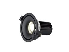 Bolor 10 Powered by Tridonic 10W 688lm 2700K 12°, Black/Black IP20 Fixed Recessed Spotlight , NO DRIVER REQUIRED, 5yrs Warranty