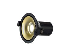 Bolor 10 Powered by Tridonic 10W 688lm 2700K 12°, Black/Gold IP20 Fixed Recessed Spotlight , NO DRIVER REQUIRED, 5yrs Warranty