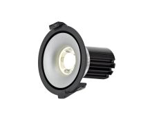Bolor 10 Powered by Tridonic 10W 688lm 2700K 12°, Black/Silver IP20 Fixed Recessed Spotlight , NO DRIVER REQUIRED, 5yrs Warranty