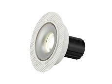 Bolor T 10 Powered by Tridonic 10W 688lm 2700K 12°, White/Silver IP20 Trimless Fixed Recessed Spotlight , NO DRIVER REQUIRED, 5yrs Warranty