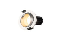Bonia 10 Powered by Tridonic 10W 688lm 2700K 12°, White/Silver IP20 Fixed Recessed Spotlight , NO DRIVER REQUIRED, 5yrs Warranty