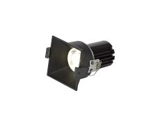 Biox 10 Powered by Tridonic 10W 632lm 2700K 24°, Black IP20 Square Fixed Recessed Spotlight , NO DRIVER REQUIRED, 5yrs Warranty