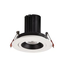 Bono 10 Dimmable Tridonic 10W 632lm 2700K 24°, White IP20 Round Adjustable Recessed Spotlight , NO DRIVER REQUIRED, 5yrs Warranty