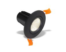 Broma 10 Powered by Tridonic 10W 716lm 3000K 12°, Black IP20 Round Adjustable Recessed Spotlight , NO DRIVER REQUIRED, 5yrs Warranty