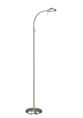 Bamberg Floor Lamp 1 Light G9 Satin Nickel