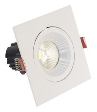 Blat 10 Powered by Tridonic 10W 719lm 4000K 36°, White IP20 Adjustable Square Recessed Spotlight , NO DRIVER REQUIRED, 5yrs Warranty