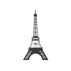 (DH) Infinity Eiffel Tower Clock Black