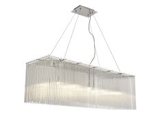 Zanthe Pendant Linear 10 Light G9 Polished Chrome/Clear Glass