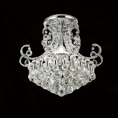 Pearl 45cm Ceiling Round 9 Light E14 Polished Chrome/Crystal