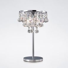 Atla Crystal Table Lamp 3 Light G9 Polished Chrome