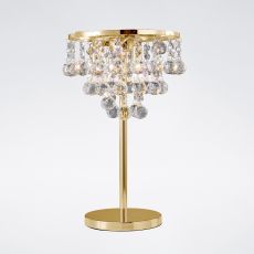 Atla Crystal Table Lamp 3 Light G9 French Gold