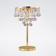 Atla Table Lamp 3 Light G9 French Gold/Crystal