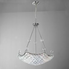 Cesto Pendant 10 Light G9 Polished Chrome/Crystal Item Weight: 19.5kg