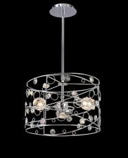 Sorrento Pendant Ball 3 Light G9 Polished Chrome/Crystal