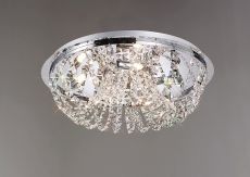 Cosmos Flush Ceiling 5 Light G9 Polished Chrome/Crystal