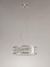 Torre Pendant 5 Light G9 Polished Chrome/Crystal