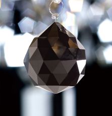 Crystal Sphere Without Ring Black 30mm
