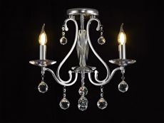 Bianco Ceiling 3 Light E14 Polished Chrome/Crystal