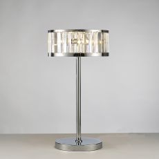 Torre Crystal Table Lamp 3 Light G9 Polished Chrome